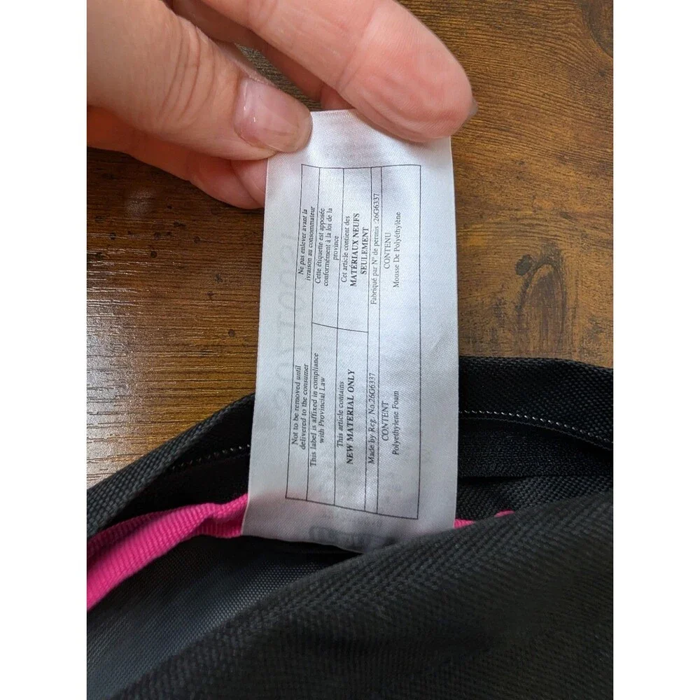 Trans By Jansport Black Pink Backpack Rosa Floral Embroidered Design